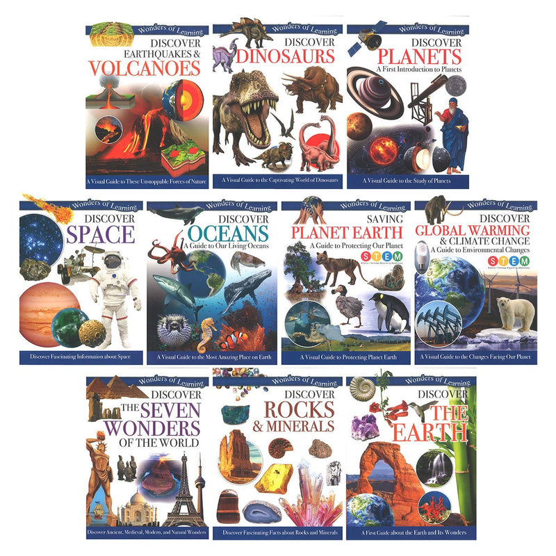 Discover Book & Poster Assortment (8+ Years) - 10 Reference Books and 5 Posters