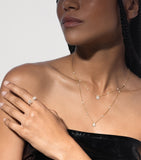 Messika My Twin necklace yellow gold diamonds 0.76ct - British product