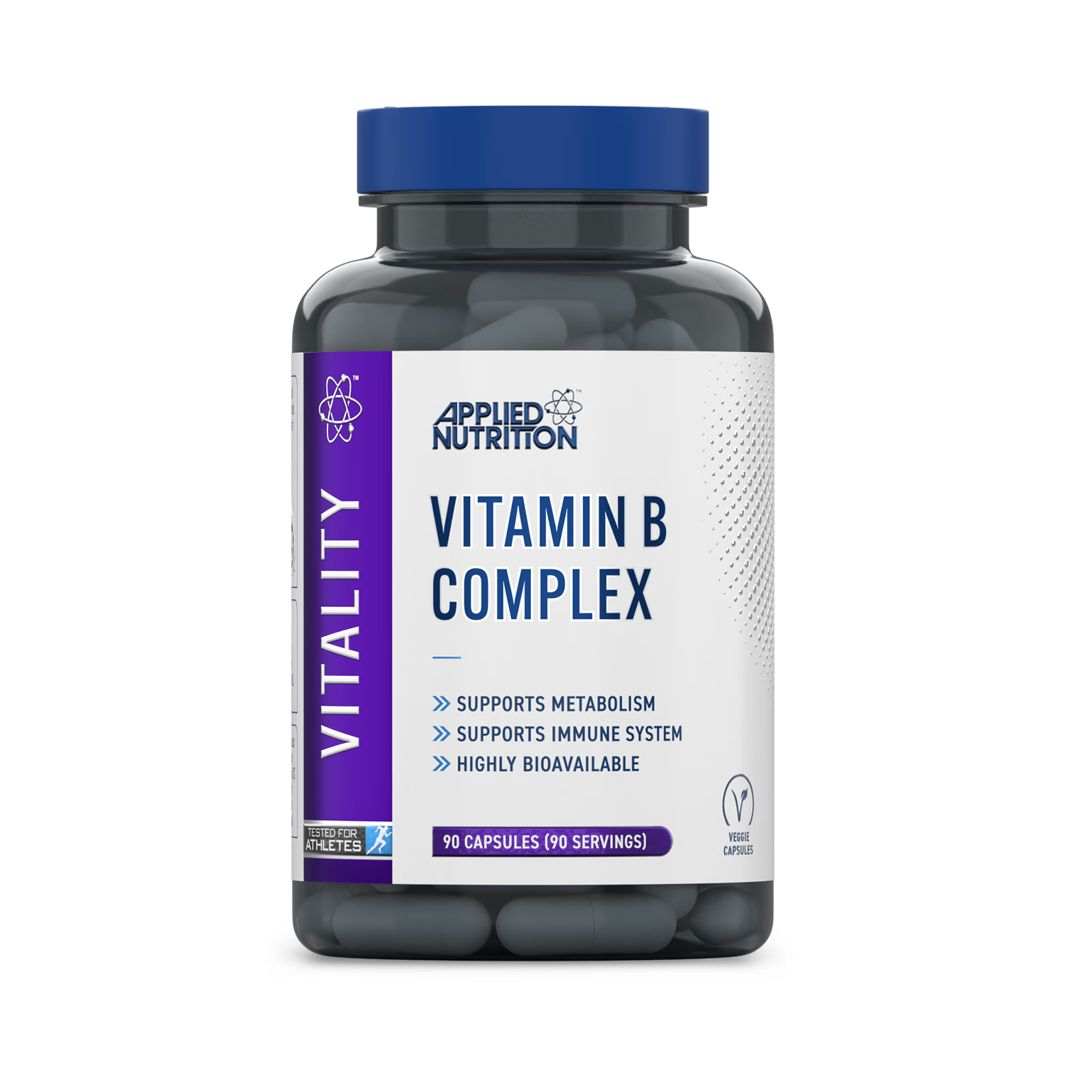 Applied Nutrition Vitamin B Complex 90 capsules, imported from the UK