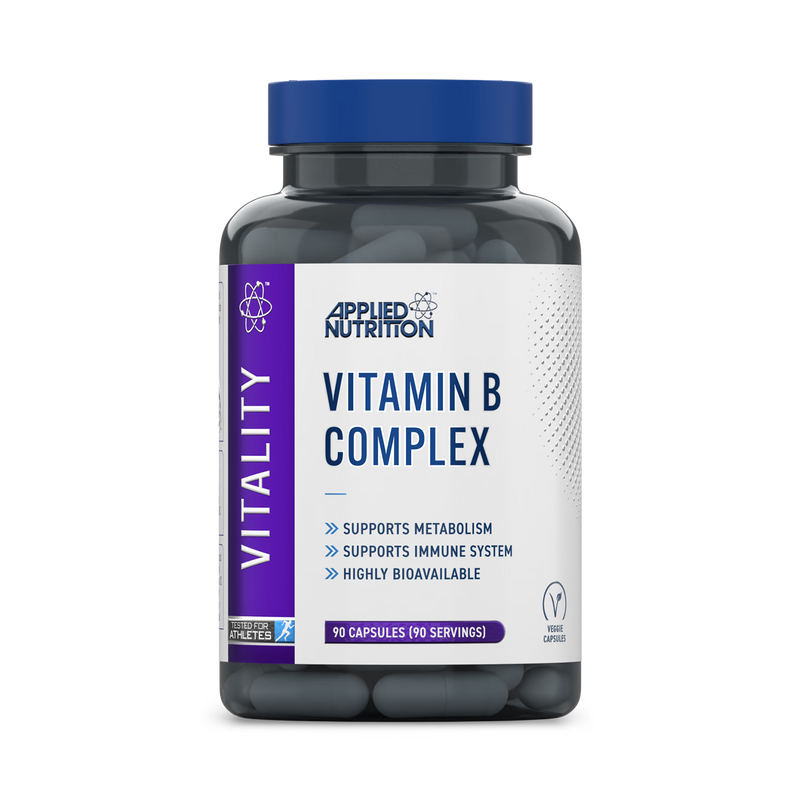 Applied Nutrition Vitamin B Complex 90 capsules, imported from the UK
