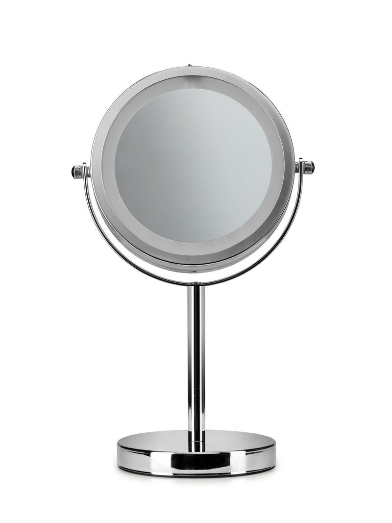 Croydex LED Illuminated Chrome Cosmetic Magnifying Mirror