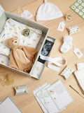 JoJo Maman Bébé baby keepsake memory box with milestone cards, UK version