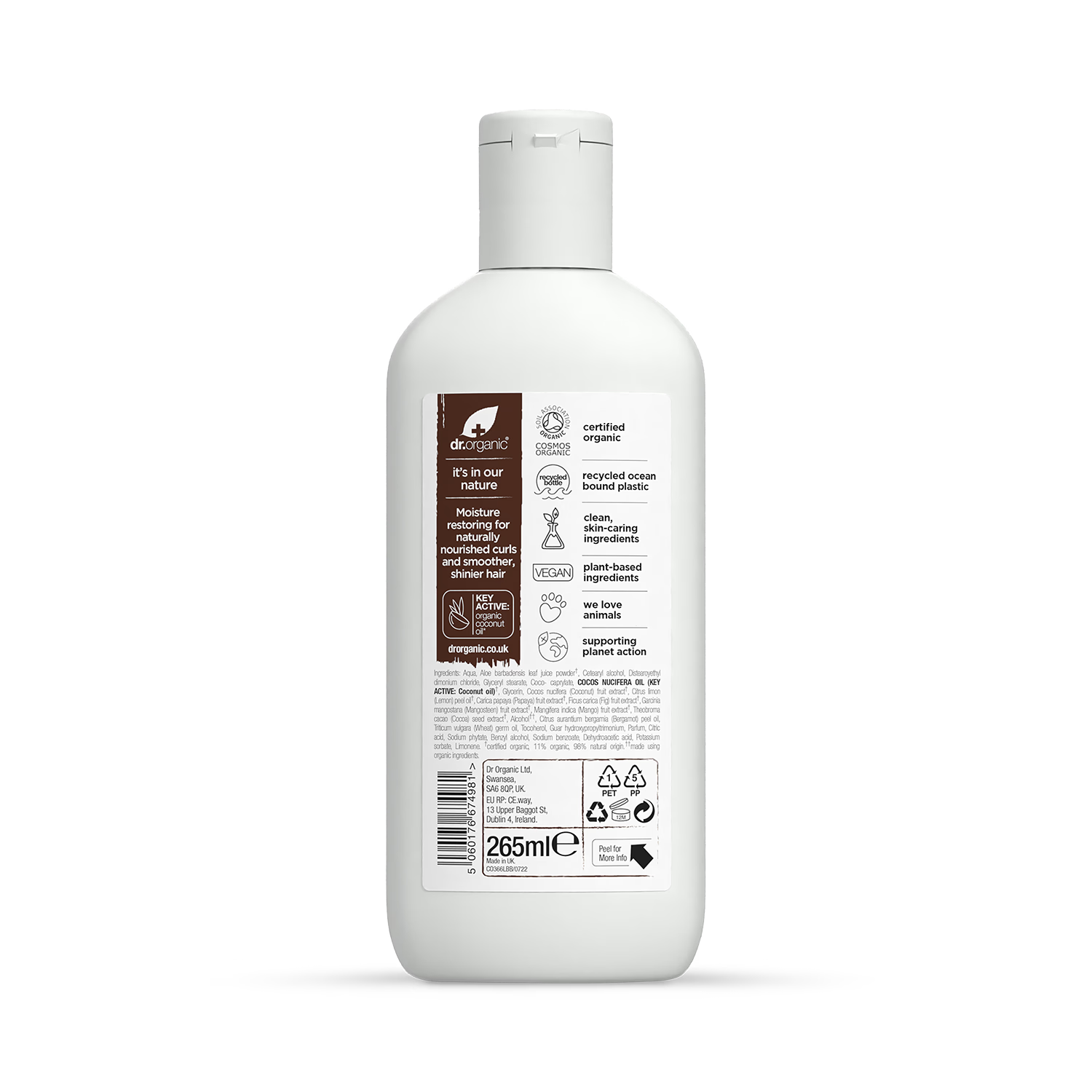 Dr Organic virgin coconut oil conditioner 265ml - British product