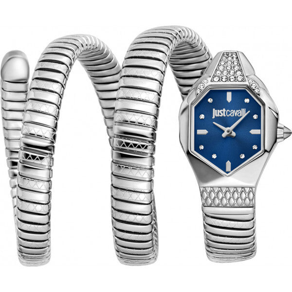 Just Cavalli Snake Ambra ladies watch stainless steel - British product