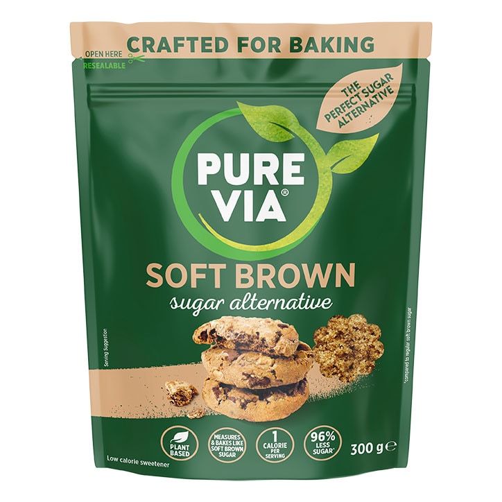 Pure Via Soft Brown Sugar Alternative 300g GOODS Holland&Barrett Soft Brown Sugar