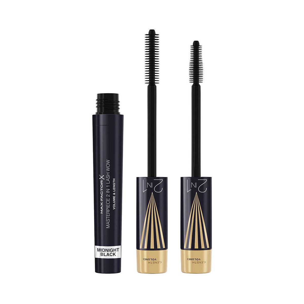 Max Factor Masterpiece 2 in 1 Lash WOW Volume & Length Mascara, Midnight Black GOODS Boots   