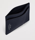 Smythson Ludlow calfskin card holder with silver-tone foil, imported from the UK