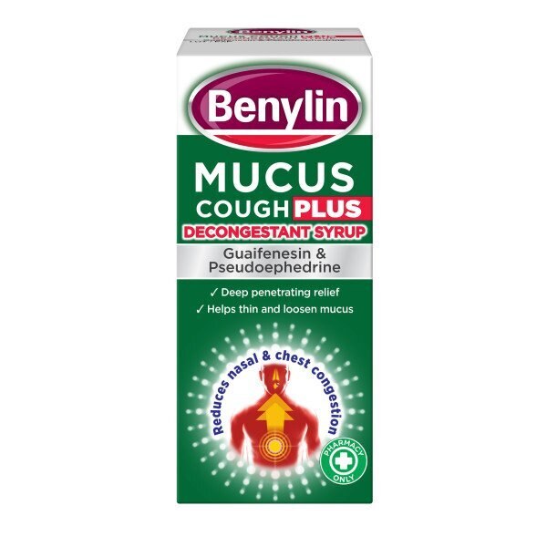 Benylin Mucus Cough Plus Decongestant Cough Syrup 100ml GOODS Superdrug   