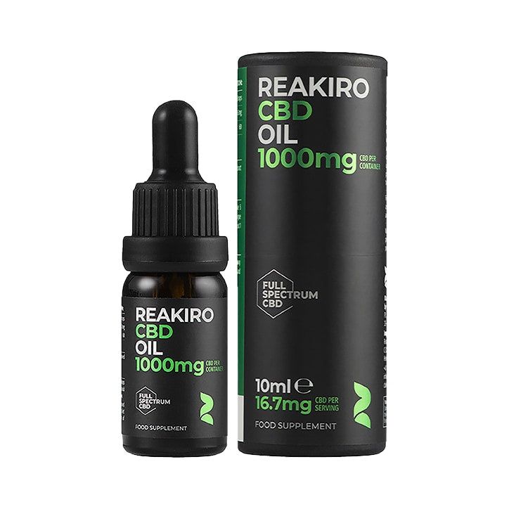 Reakiro CBD Oil 1000mg 10 ml CBD Oil & Capsules Holland&Barrett