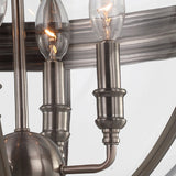 Feiss Adams 4 light pendant chandelier in 2 finishes - British product