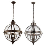 Feiss Adams 4 Light Pendant Chandelier in 2 Finishes GOODS Costco UK