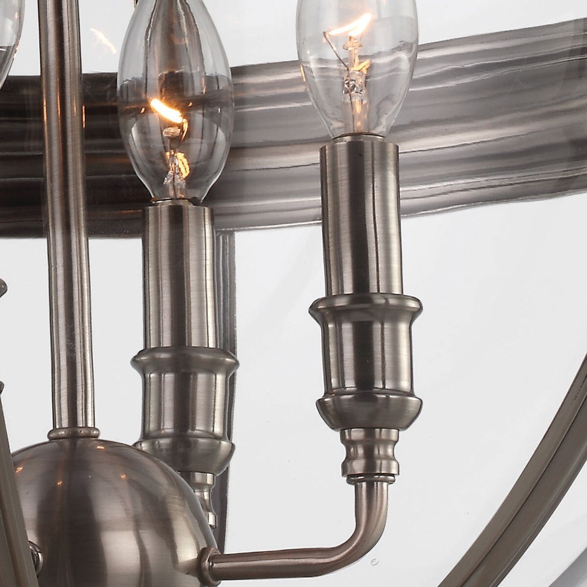 Feiss Adams 4 light pendant chandelier in 2 finishes - British product