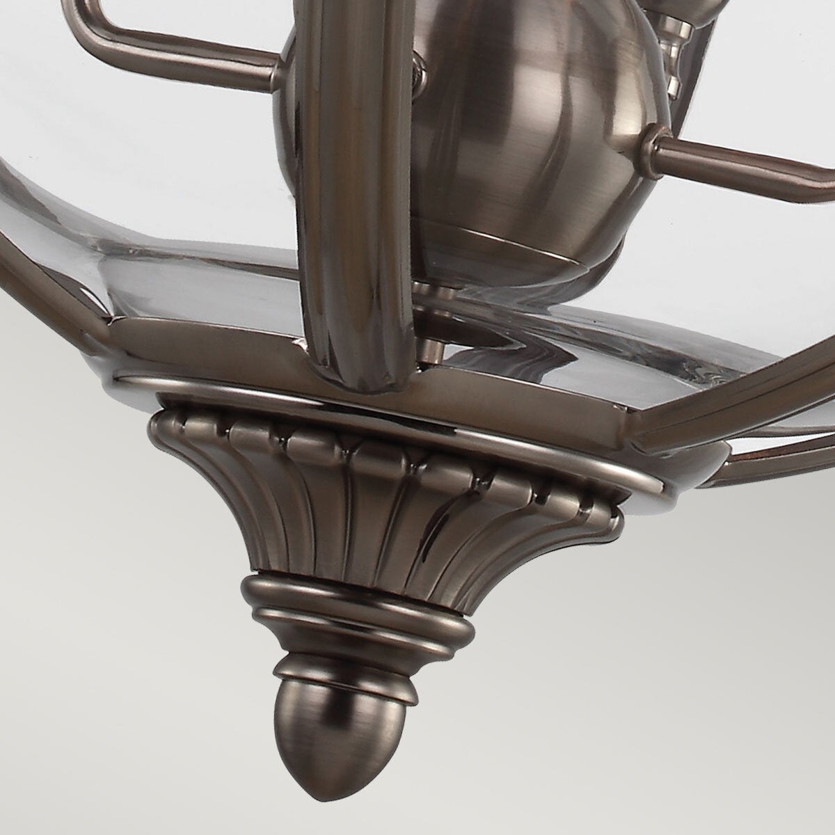 Feiss Adams 4 light pendant chandelier in 2 finishes - British product
