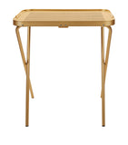 Kaymet folding tray table in anodised aluminium, UK version