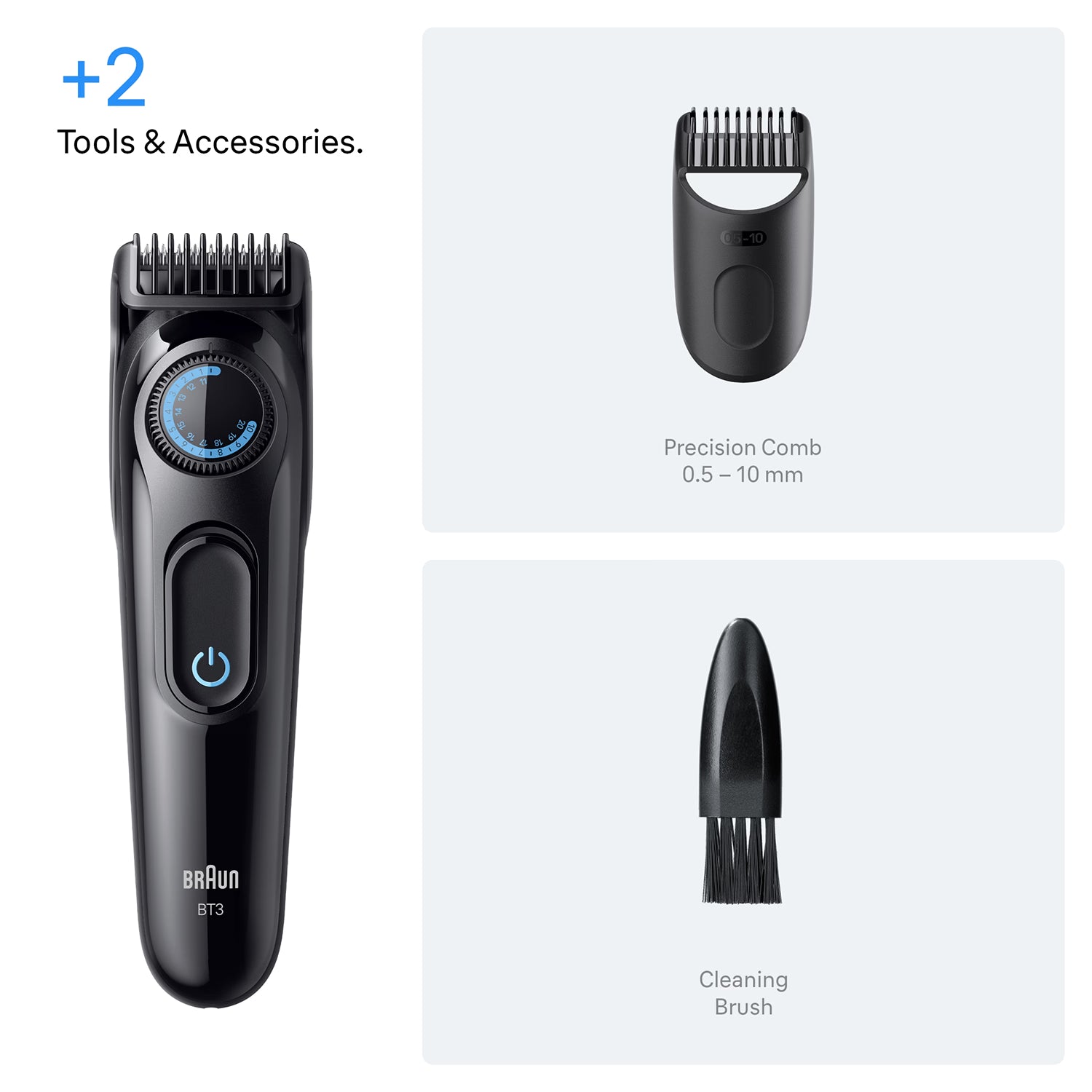 Braun beard trimmer Series 3 BT3500 black - British product