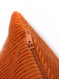 furn. Jagger ribbed cushion rust orange 45cm (British brand)