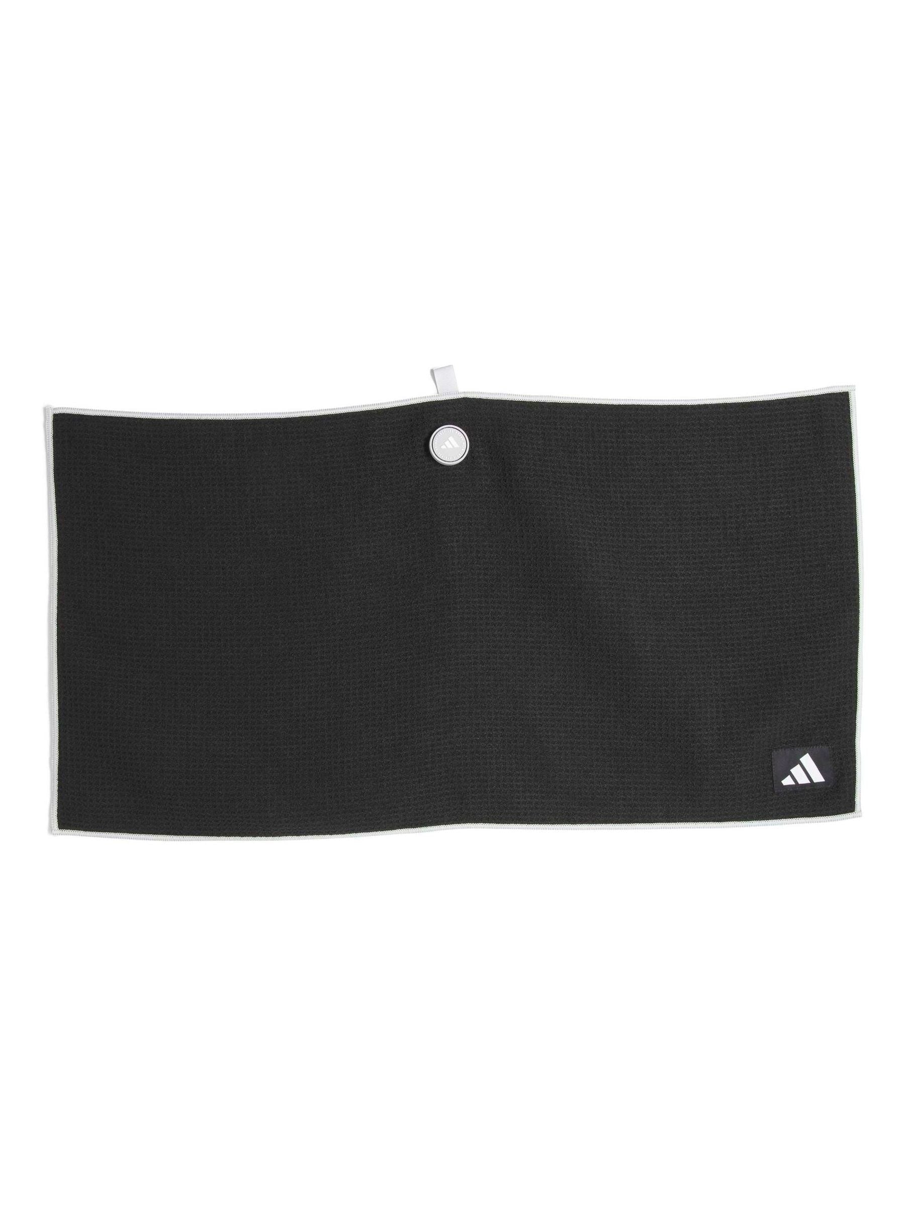 Adidas Golf Towel Black Magnetic Microfiber Players (British brand)