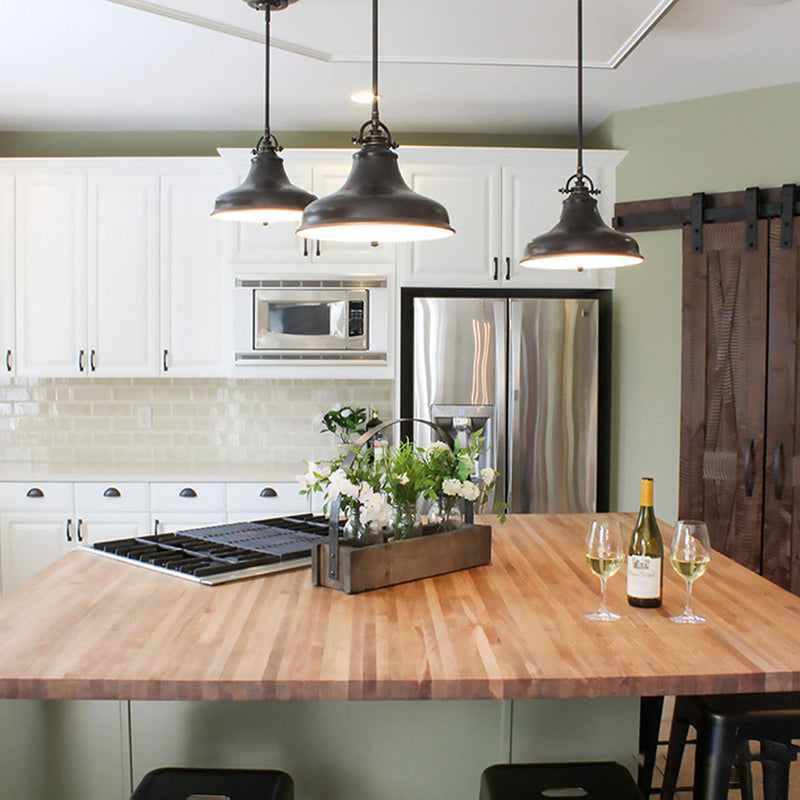 Quoizel Emery pendant light in Palladian Bronze (British brand)