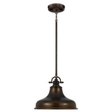 Quoizel Emery pendant light in Palladian Bronze (British brand)