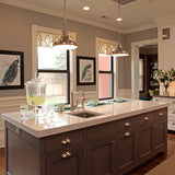 Quoizel medium pendant light in three finishes (British brand)