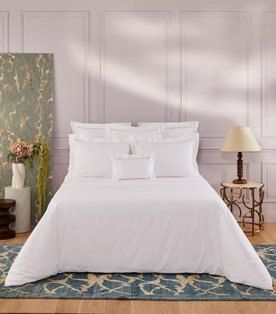 Harrods Yves Delorme Organic Cotton Duo Pierre Double Flat Sheet (240cm x 295cm)- Buy online at McGrocer