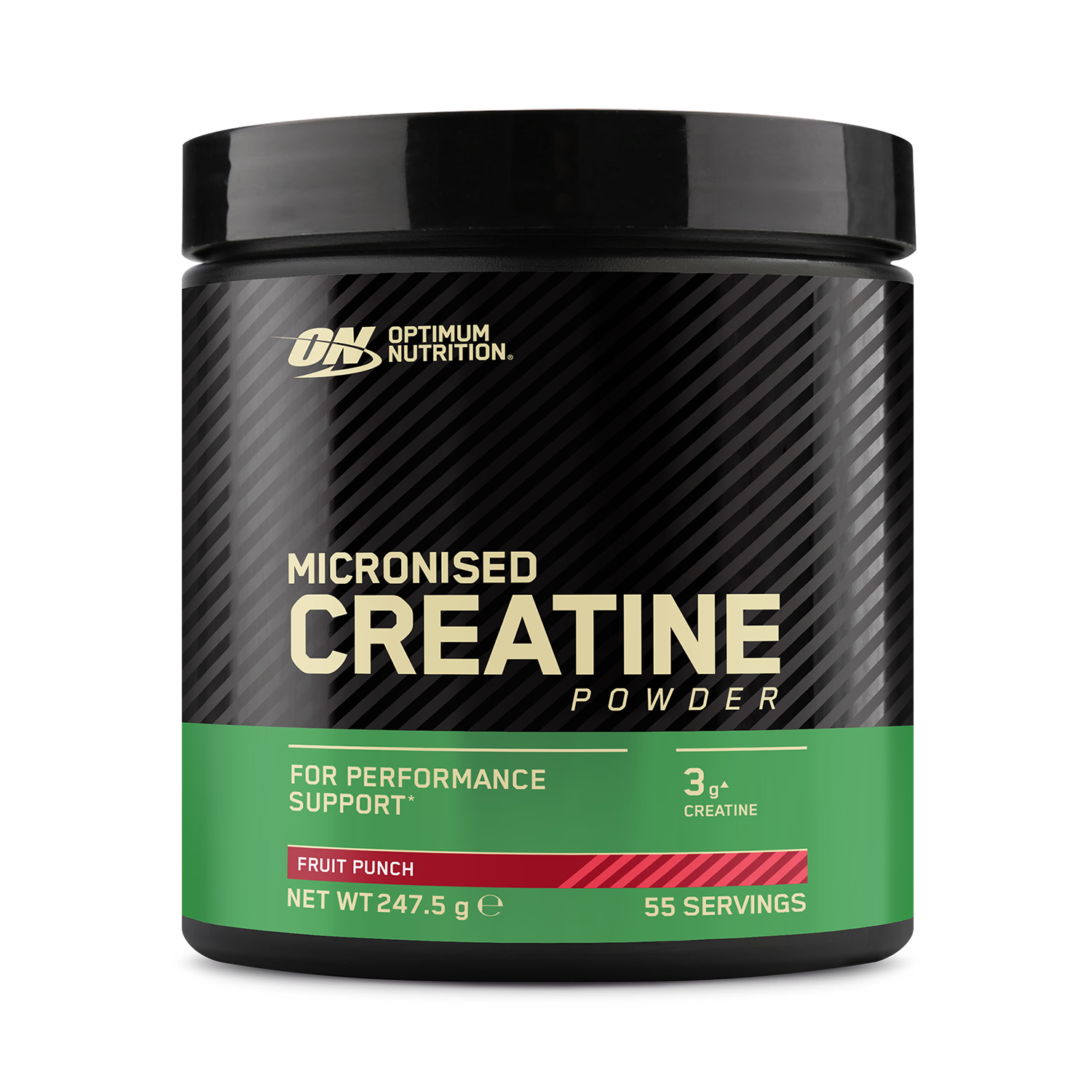 Optimum Nutrition creatine monohydrate fruit punch powder 247.5g (British brand)