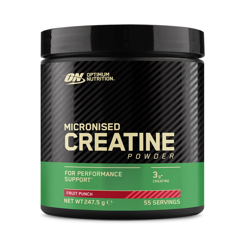 Optimum Nutrition creatine monohydrate fruit punch powder 247.5g (British brand)