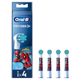 Oral-B Pro Kids Toothbrush Heads Featuring Spiderman, 4 GOODS Superdrug   