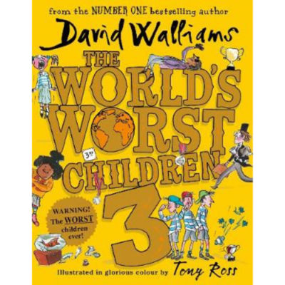 David Walliams The World's Worst Children 3 hardback book, UK version