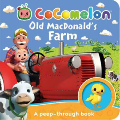 Cocomelon board book Old MacDonald's Farm peep-through - British product