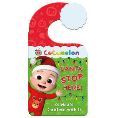 CoComelon Christmas book Santa Stop Here, imported from the UK