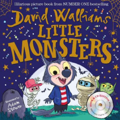 David Walliams children's picture book Little Monsters with audio CD, UK version