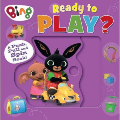HarperCollins Bing Ready to Play board book with interactive tabs, imported from the UK