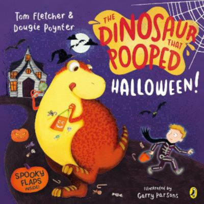 Tom Fletcher Dinosaur That Pooped Halloween book cover (British brand)