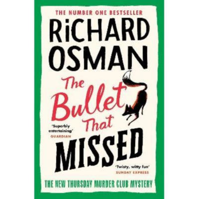 Richard Osman book The Bullet That Missed hardback (British brand)