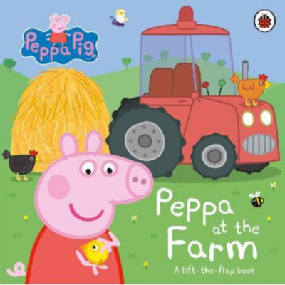Peppa Pig lift-the-flap book Peppa at the Farm, imported from the UK