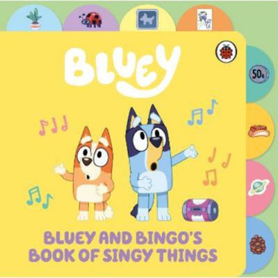 Bluey musical board book Book of Singy Things, UK version