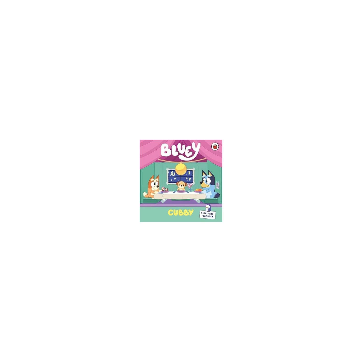 Bluey Cubby board book with interactive flaps, UK version