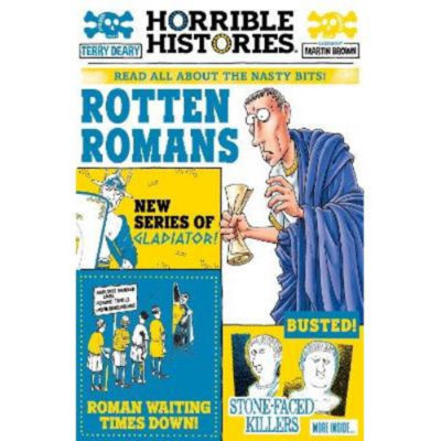 Horrible Histories Rotten Romans book by Terry Deary, imported from the UK