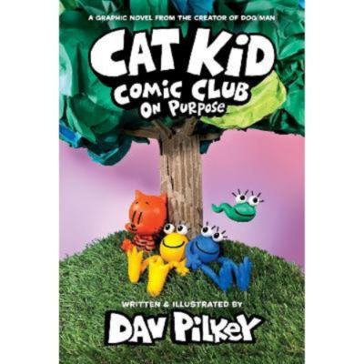 ASDA Dav Pilkey Cat Kid Comic Club 3: On Purpose Children's Graphic Novel- Buy online at McGrocer