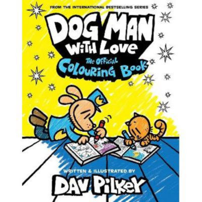 Dav Pilkey Dog Man official colouring book (British brand)
