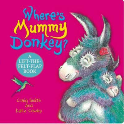 Craig Smith Where's Mummy Donkey felt flaps board book (British brand)