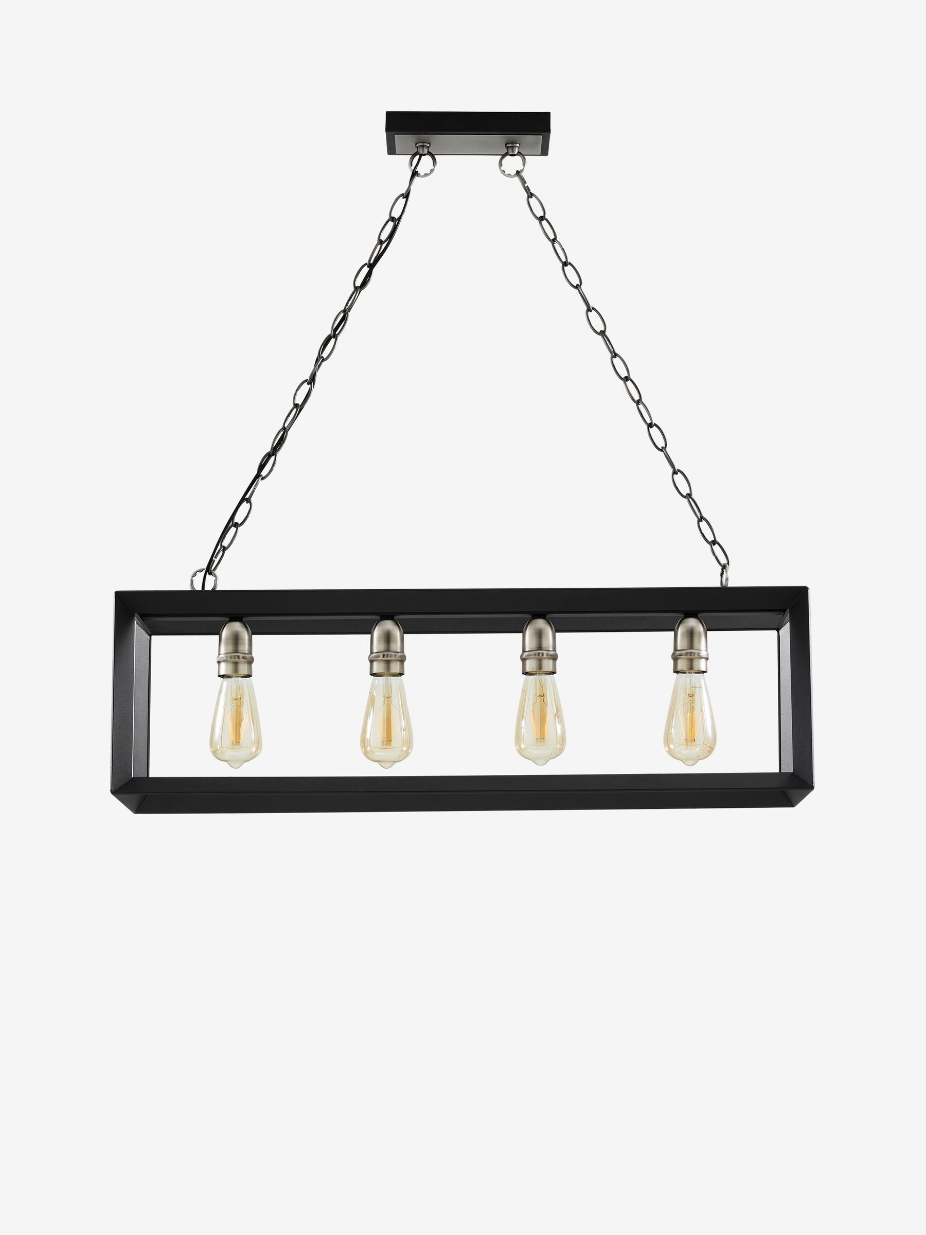 Brooklyn lineare 4-flammige Pendelleuchte - Britisches Produkt