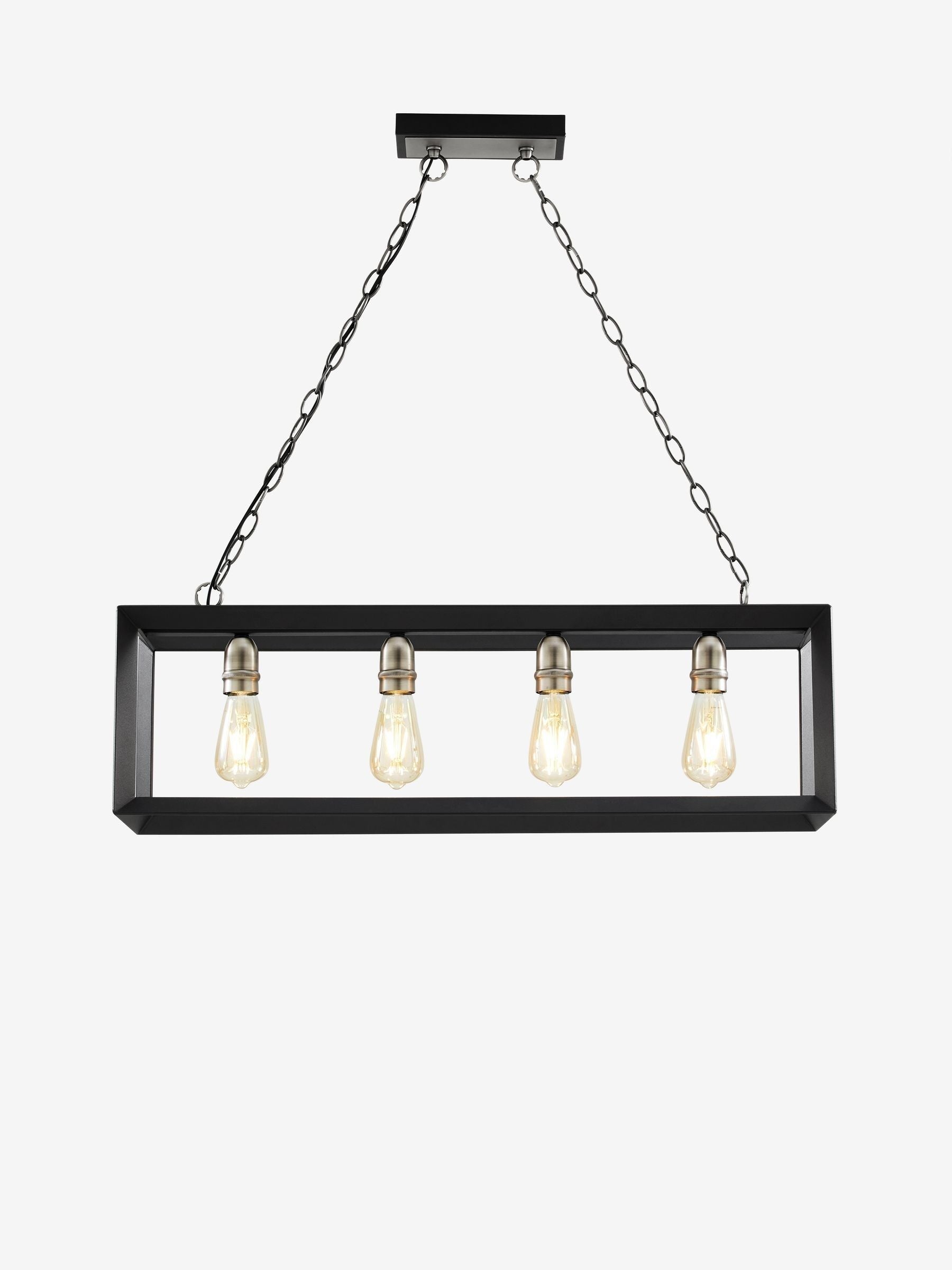 Brooklyn lineare 4-flammige Pendelleuchte - Britisches Produkt