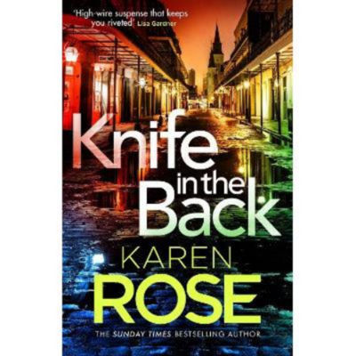 Karen Rose Knife in the Back hardback thriller, imported from the UK