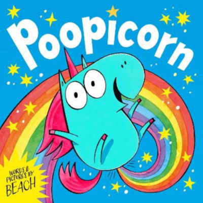Beach Kids Poopicorn children's book cover, imported from the UK