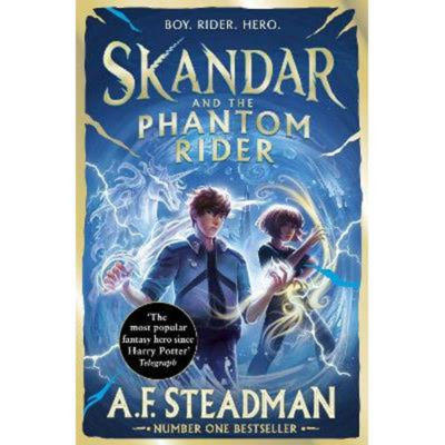 A.F. Steadman Skandar and the Phantom Rider children's fantasy book (British brand)