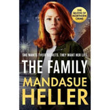 Mandasue Heller Hardback Family crime novel cover, imported from the UK