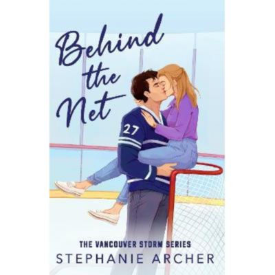 Stephanie Archer Behind the Net paperback romance novel, UK version