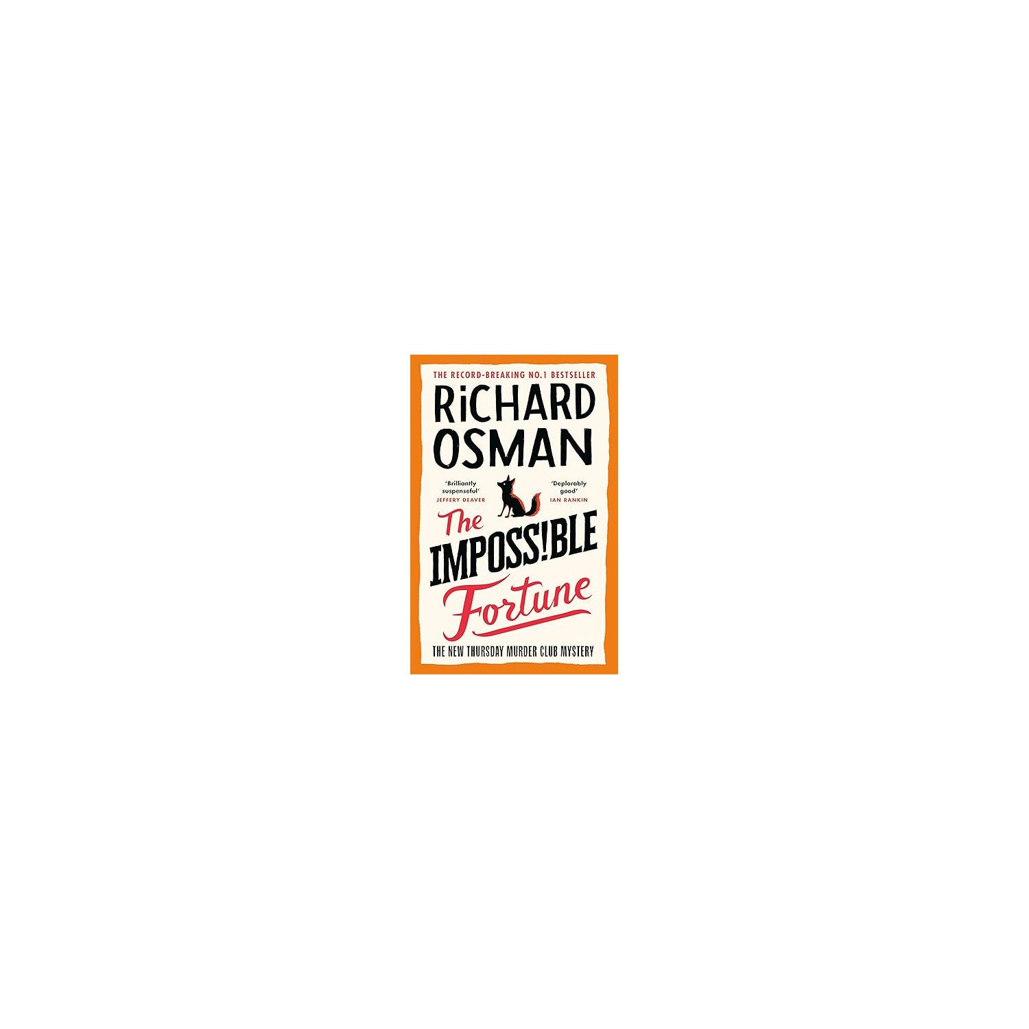 Richard Osman Impossible Fortune paperback book cover, imported from the UK
